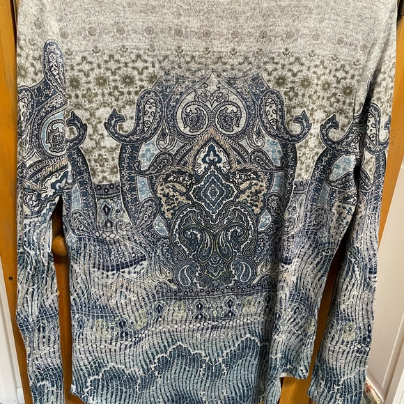 ONE WORLD Long sleeve top women's Size M - Picture 5 of 7